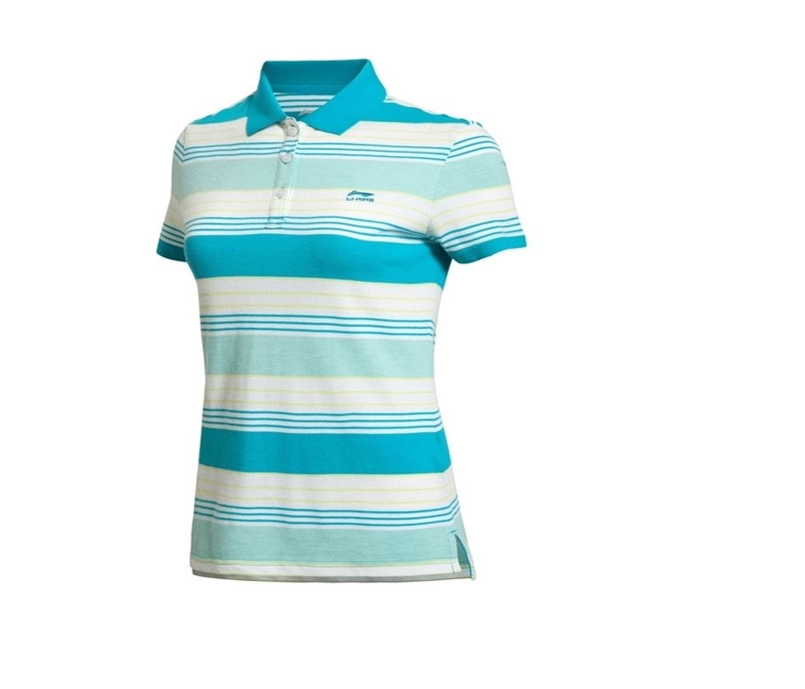 Li Ning Sports Life Series Áo sơ mi nữ tay ngắn mỏng APLK044-2 áo polo nữ uniqlo