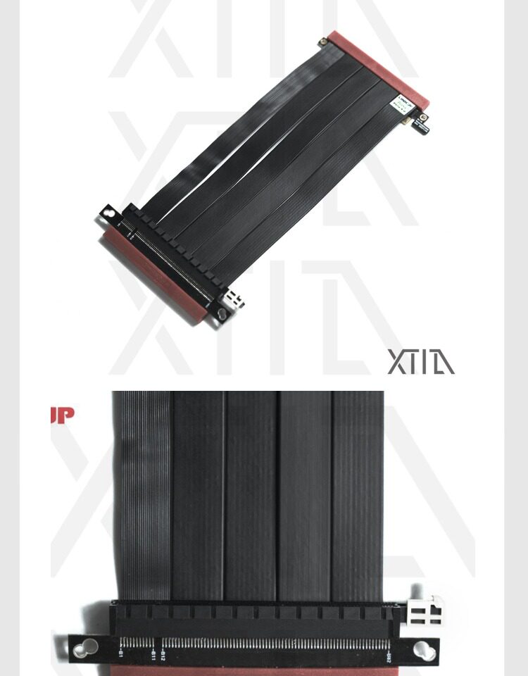 Кабель/разъем/конвертер linkup pcie5.0双反向显卡延长线海外高速稳定软超低损耗 Кабель/разъем/конвертер linkup pcie5.0双反向显卡延长线海外高速稳定软超低损耗