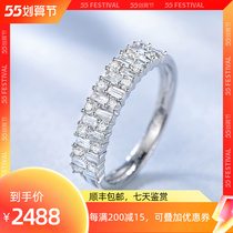 (Diamond Ring Burst) Festive Drilling with Festive Diamond Ring Real Drill 18K Gold 50 Diamond Withdrawal Lady