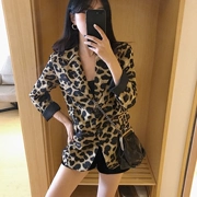 New Leopard blazer nữ lỏng lẻo thời trang hoang dã retro chic phiên bản Hàn Quốc của mùa thu áo dài tay gió