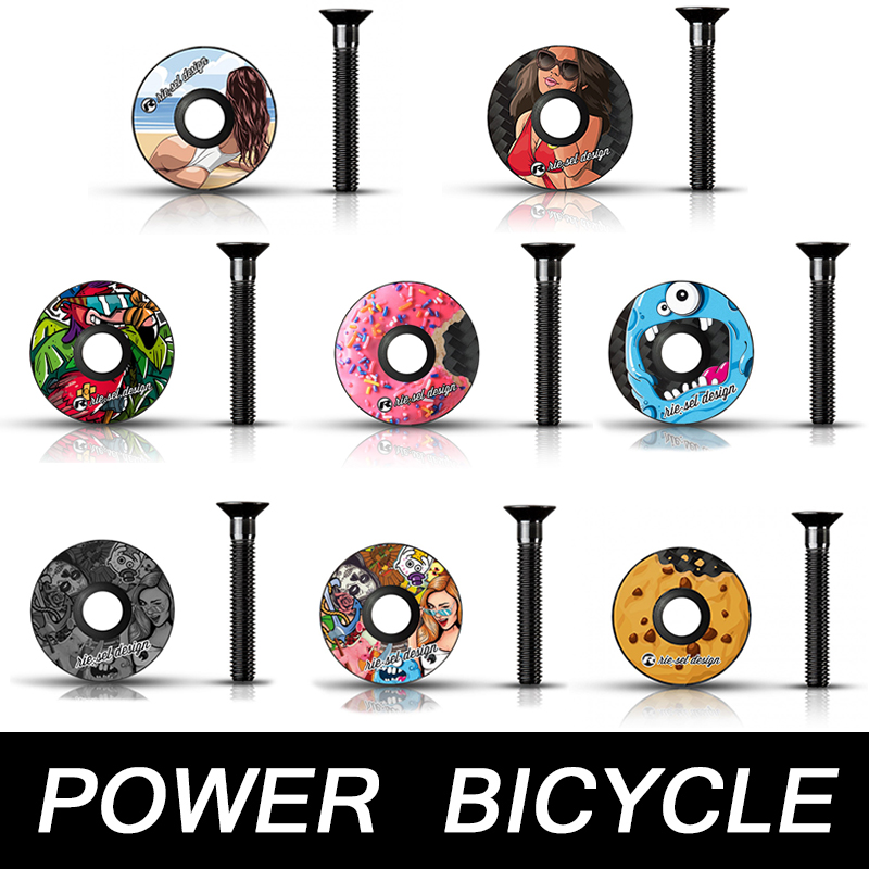 German Riesel Design Cap ultra-light carbon fiber road bike mountain bike handlebar cover 6g - Taobao