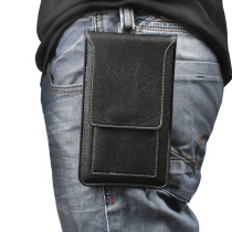 Mobile phone bag male pocket vertical young man new tide button waist pack wearing belt leisure thin multi-functional apple universal