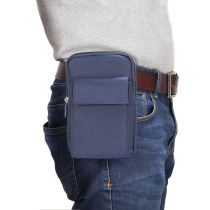 Big mobile phone running bag canvas wear belt zipper hanging shoulder Cross bag Huawei mate20x enjoy max glory 8x