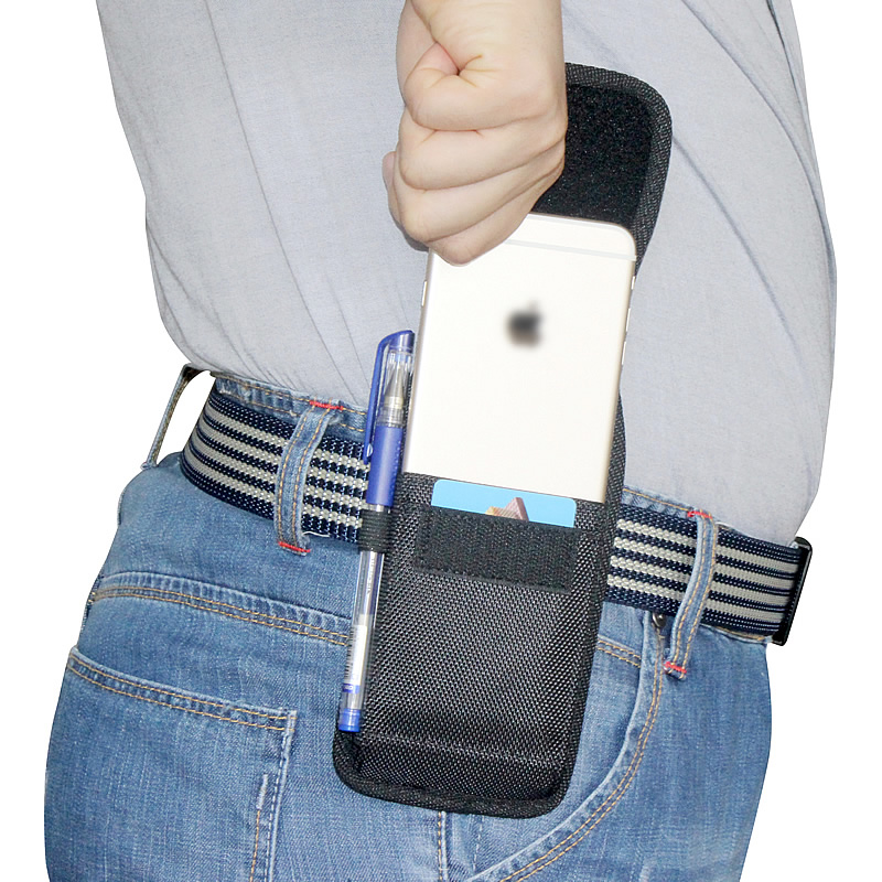 Wear-resistant mobile phone hung out of pocket wearing leather strap Oxford cloth bag male elderly sturdy worksite to work with pants waist cover for summer