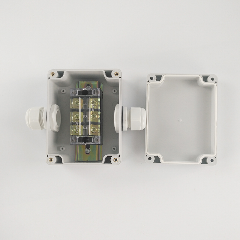 115*90*55mm plastic waterproof junction box with terminals one in and one out outdoor distribution box TB4503
