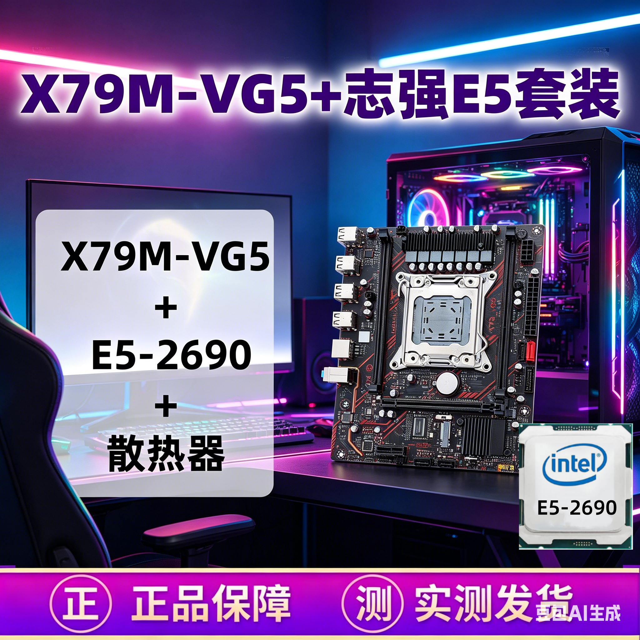 Материнская плата LGA2011 X79/X99, компьютерный комплект, подходящий для многопользовательской разработки игр и видеомонтажа