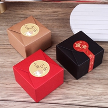 Square single grain inner box paper box small parts single independent one pie handmade 100 gr 125 mooncake gift box empty box
