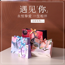 Three-eighth Womens Day Gift Bags Clothing Boutiques Carry-on Gifts Pink Advanced Sensfeel Bags Fancy Paper Bags