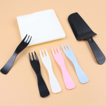 New Square Drop Tray Suit Three-in-one Knife Fork Tray Combined Birthday Cake Cutlery Suit Cutlery