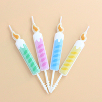 Net Red Creativity Romantic color Four Seasons Wind Birthday Candles Adults Childrens Holiday Party Cake Decoration Items