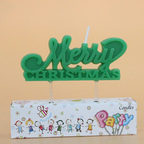 Golden Conjoined English Christmas Happy Ordinary Birthday Candle Creative Children Party Cake Decoration Arrangement Supplies