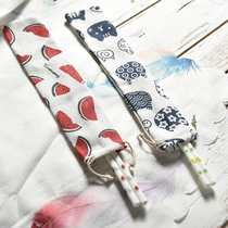 Portable tableware chopsticks spoon single person set box to work net red cute three-piece set Personality shake sound creative ins