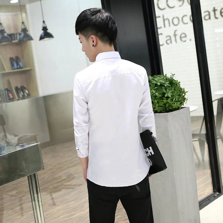 Giấy chứng nhận đăng ký kết hôn ảnh đôi nam nữ quần áo dài tay áo sơ mi trắng cổ áo thẻ ảnh áo sơ mi cổ áo áo khoác nam