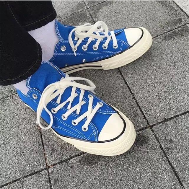 Converse / Converse-top thấp bầu trời xanh năm 1970 Samsung đàn ông Nhật Bản tiêu chuẩn và phụ nữ retro giày vải 162061C giay bitis nữ