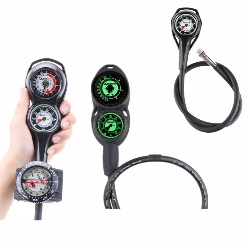 Imported Aquatec Italian submersible cylinder pressure gauge oxygen diving barometer