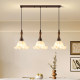 Medieval-Style Living Room Chandelier 2026 New American Retro Walnut Wood Grain Light Luxury Water Drop High-End Main Light for the Hall