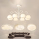 Cream-Colored Pendant Light for Living Room, Modern and Simple, Popular on Social Media, Direct Sales from Guangdong Zhongshan Lighting Factory, Bedroom Package