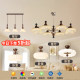 Medieval-Style Living Room Chandelier 2026 New American Retro Walnut Wood Grain Light Luxury Water Drop High-End Main Light for the Hall