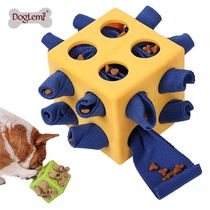 Dog bite-resistant Rubiks Cube box puzzle and relief toy for small and large dogs Teddy Golden Retriever pet slow food hiding food sniffing