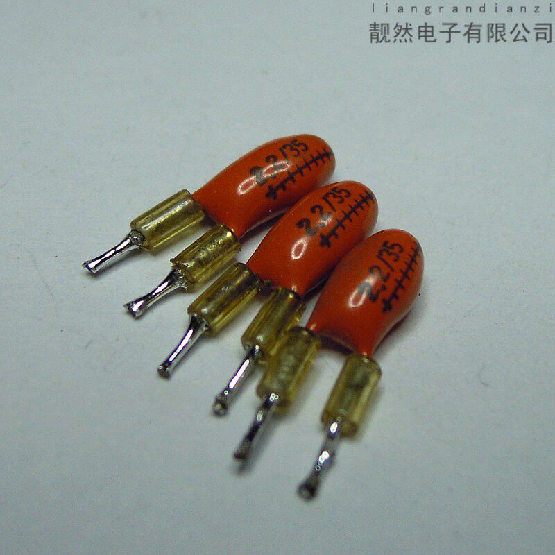 OKI Japan Original dress 2 2uf 35v 3 5x7 HIFI Audio Coupled Tantalum Electrolytic Capacitor