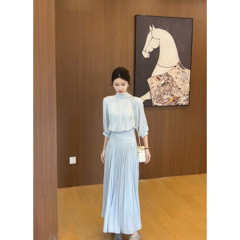 Jinxu【British Metropolis】French-Style Gentle and Elegant Dress Women's New Long Dress Jxxy018 Jinxu【British Metropolis】French-Style Gentle and Elegant Dress Women's New Long Dress Jxxy018