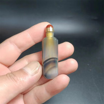 G11 agate snuff bottle natural handmade