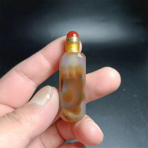 F10 agate snuff bottle natural handmade