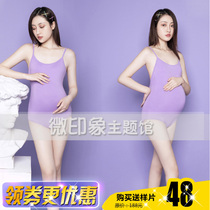 278 new photography building pregnant women take pictures of the theme of fashion sexy mommy art private room one-piece clothes