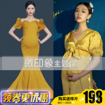 2021 photo studio new pregnant mommy art photo dress court style sexy cover theme photo shooting clothing