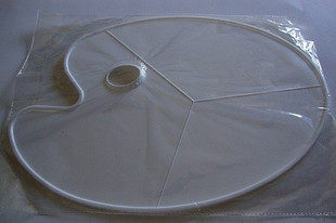 High quality oval color palette vertical edge plastic color palette Art color palette art supplies wholesale