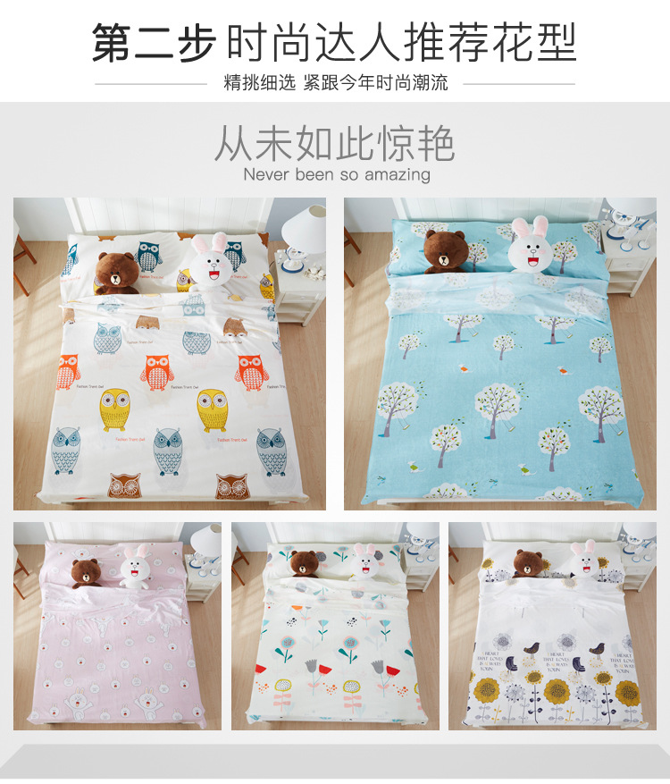 Jie Yi du lịch đặc biệt trên bẩn túi ngủ cotton xách tay khách sạn khách sạn du lịch vệ sinh dùng một lần sheets dành cho người lớn