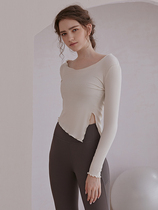 VALVOELITE yoga clothing spring and autumn womens coat tight fitness professional slim running quick-drying sports long sleeve