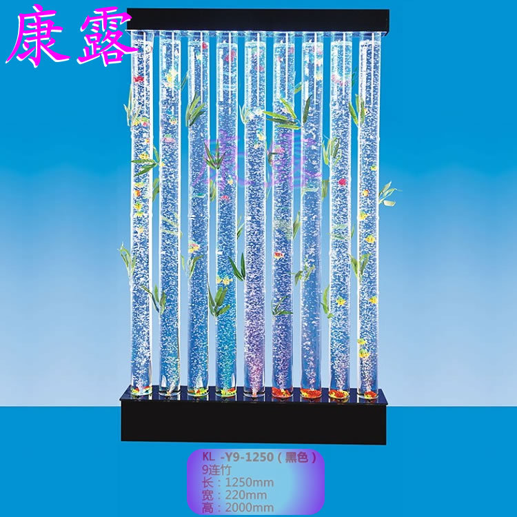 9 Lian Bamboo Water Curtain Wall New Peculiar Home Furniture Wine Cabinet Bubble Screen Extravagant Type Flowing Water Waterfall Wall Water Curtain View