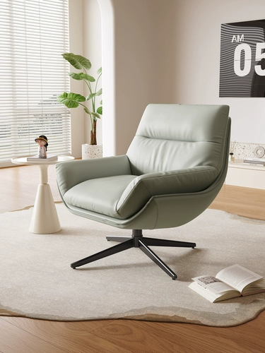 Вращающийся на 360 градусов одиночный диван, кресло для отдыха, безбарьерное, высококачественное эргономичное кресло из кожи Напа для дома