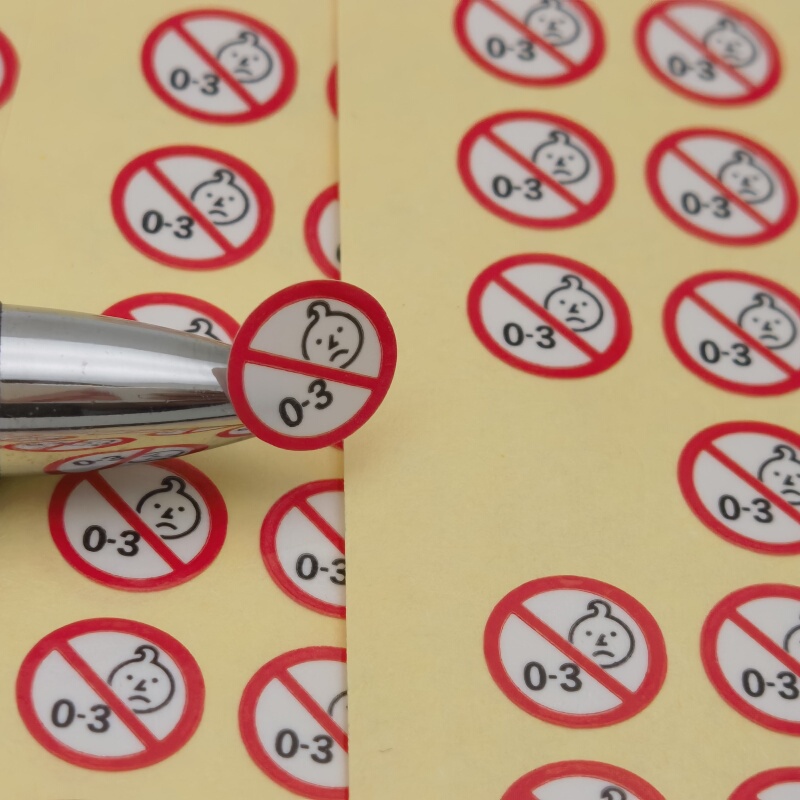Size 12mm Colorful Warning Little Devil Head Prohibition Label Adhesive Label for 0-3 Years Old Infants Prohibition Label Size 12mm Colorful Warning Little Devil Head Prohibition Label Adhesive Label for 0-3 Years Old Infants Prohibition Label