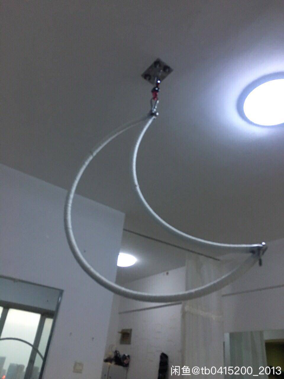 Bar dance high-altitude hanging ring Rubik's cube aerial anchor steel tube empty lamp performance bungee high-altitude Wea acrobatics props