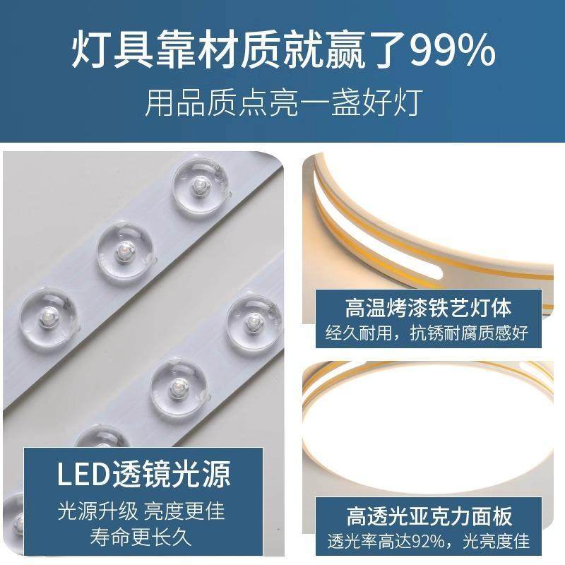 Led Ceiling Lamp, Simple, Modern and Elegant, 2025 New Model, Master Bedroom Lamp, Round Balcony, Living Room, Room Lighting Fixtures