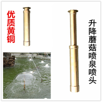 Brass Mushroom Fountain Nozzle lifting horn Flower Hemisphere nozzle pool Landscape False Mountain Fish pool Courtyard Pond 1 inch