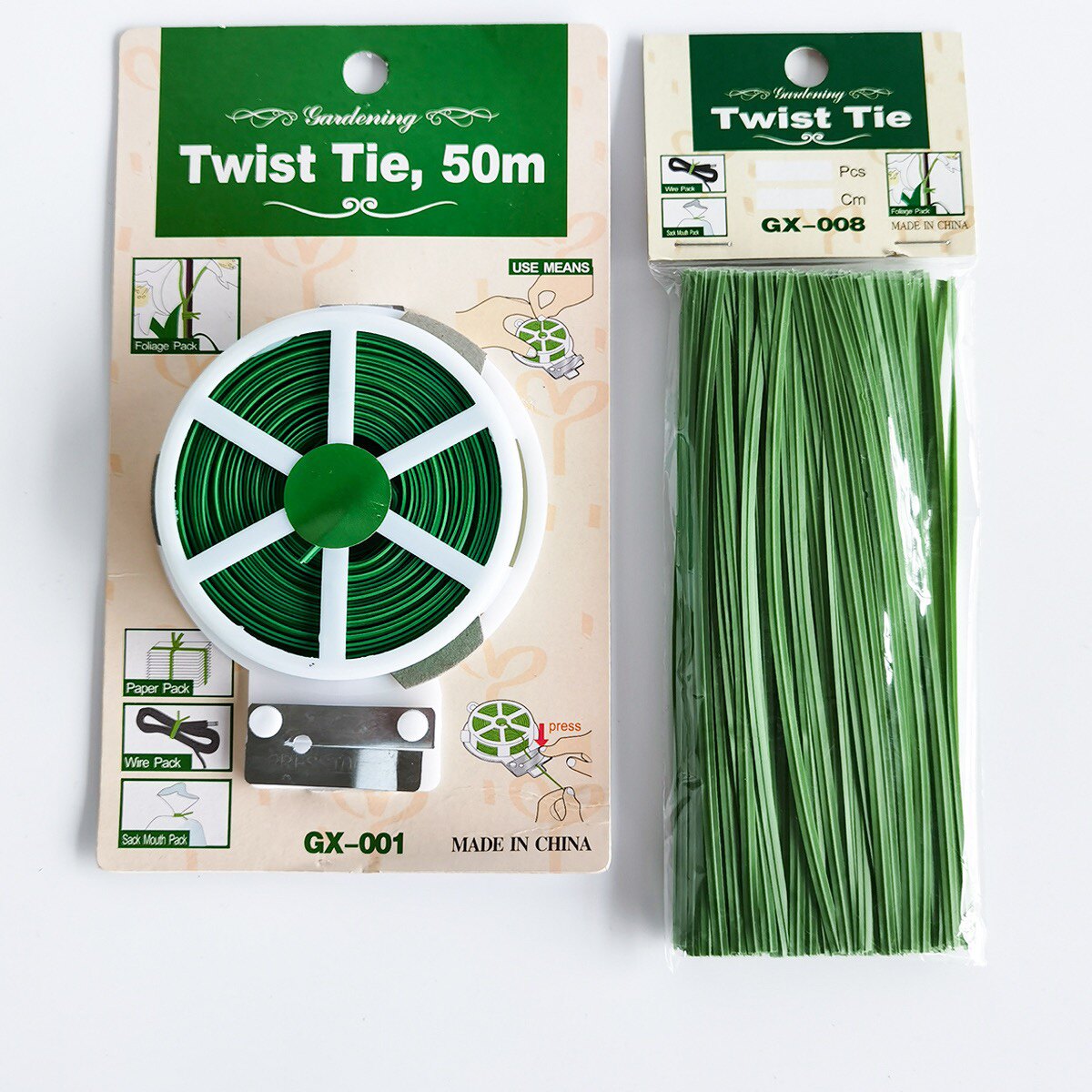 Gardening thin tie belt plastic tie line diy flower stand bracket rose clematis tied fixed wire belt cutter