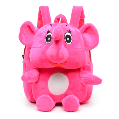 Plush trường mẫu giáo túi bé bé gái bé hoạt hình dễ thương thỏ 1-3 tuổi 2 vai ba lô.