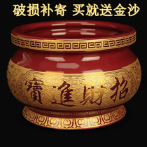 Zhu red ceramic Merchants for a treasure Incense Stove for Buddhist Home Ceramics Indoor Small Burning Incense Stove Fo accessories Incense Room