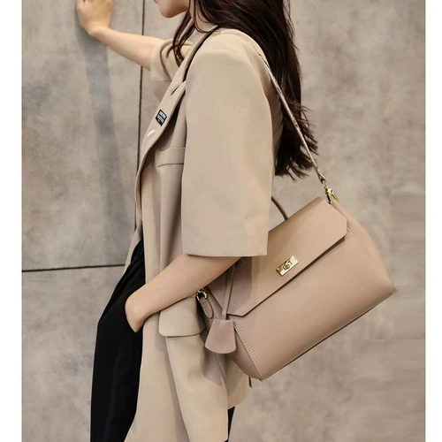 Вместительная и большая сумка на одно плечо, сумка через плечо, коллекция 2021, из натуральной кожи, в корейском стиле