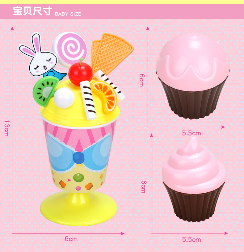 Hong Kong Bichon Children Cắt trái cây Đồ chơi Nhà bếp Set Set Rau Cắt bánh cho bé đồ chơi thiếu nhi