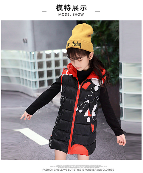 Cô gái xuống áo vest cotton mùa thu đông 2018 áo gile trẻ em nam