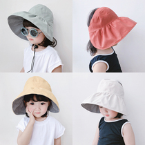 Childrens empty roof sun hat Zi Xia girl sun hat sunscreen hat anti-ultraviolet big hat brim Princess baby hat