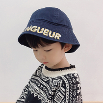 Child fisherman hat Spring and autumn thin section male and female child summer sun hat kid baby cowboy sunscreen hat trend handsome