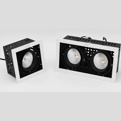 Lex lighting LED grille spotlight clothing store embedded single head COB double head bucket NLED58315832