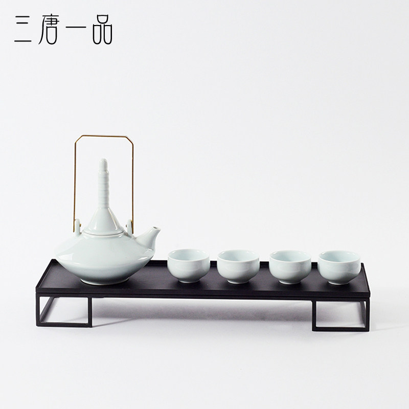 New Chinese ceramic tea set furnished tea plate with tea room sample room tea room tea room decoration