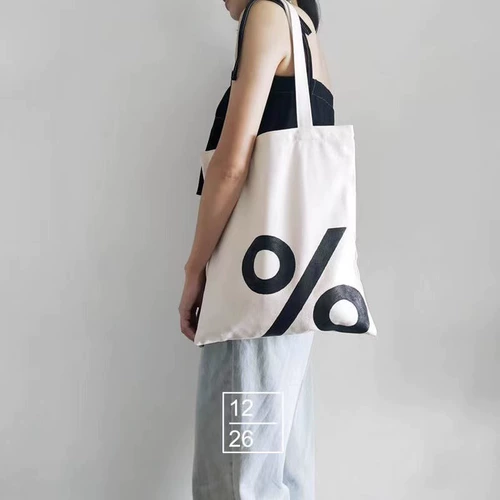 Арабика арабика Процент %% Canvas Bag Мужчины и женщины с большим количеством студентов -капель