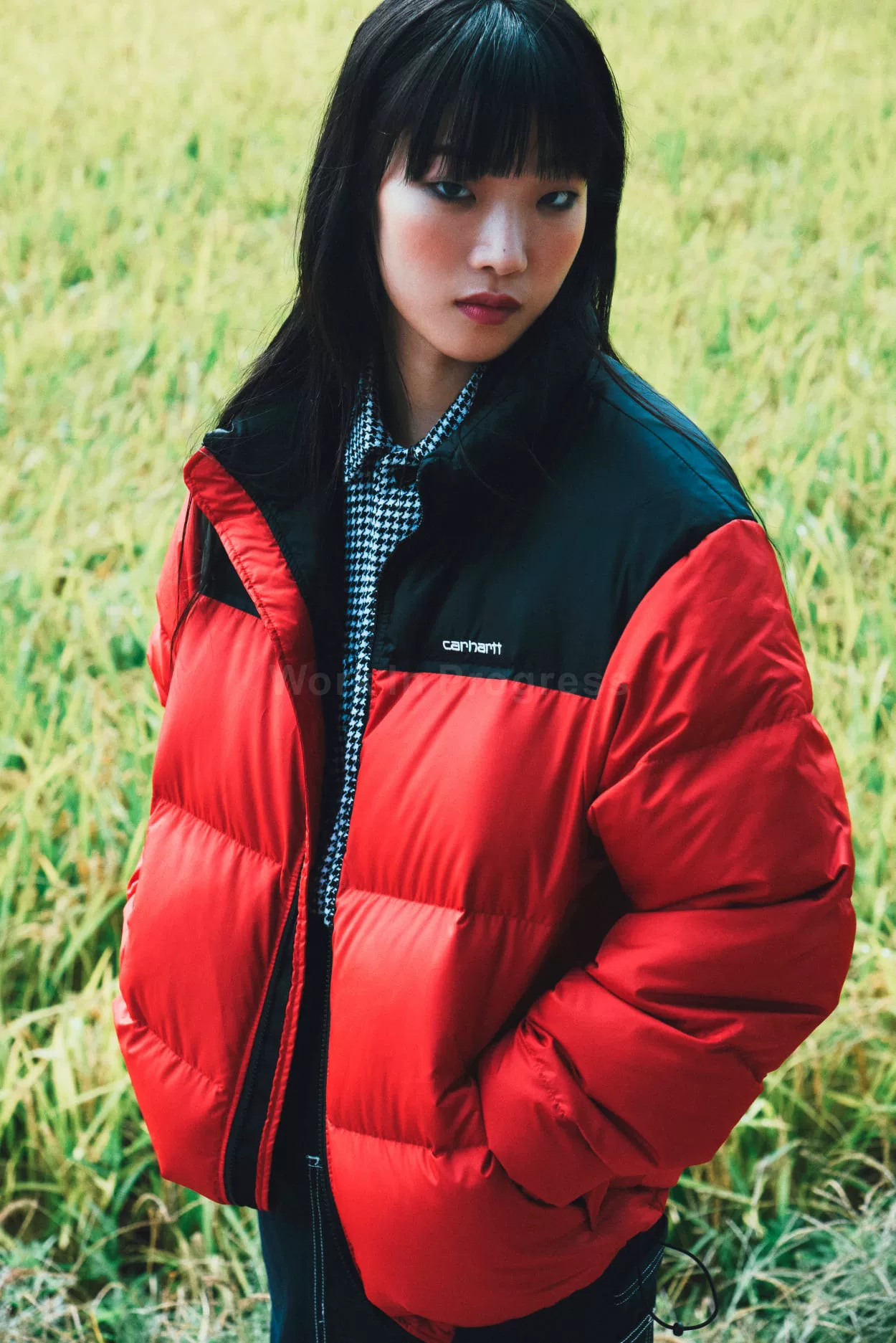 КАРХАРТТ WIP пуховик осень и зима сплитованный пуховик LUMI JACKET192002D мужской молодежный стиль